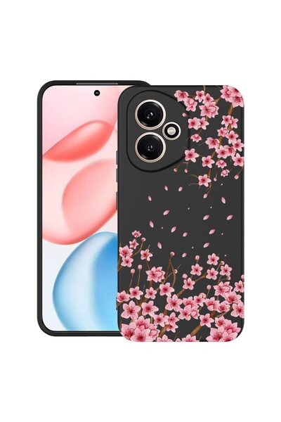 bestcase ¬Æ Husa TPU Ultra Slim Compatibila cu Honor 400, Floral - Pink Cherr...