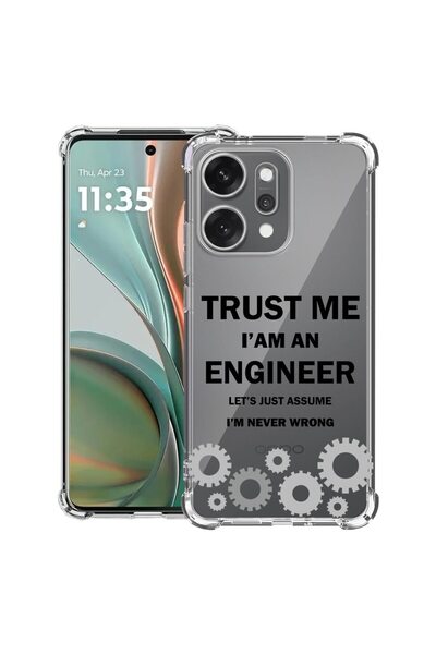 bestcase Αντικραδασμική Θήκη για OPPO Reno14 5G με σχέδιο  "Είμαι μηχανικός "...