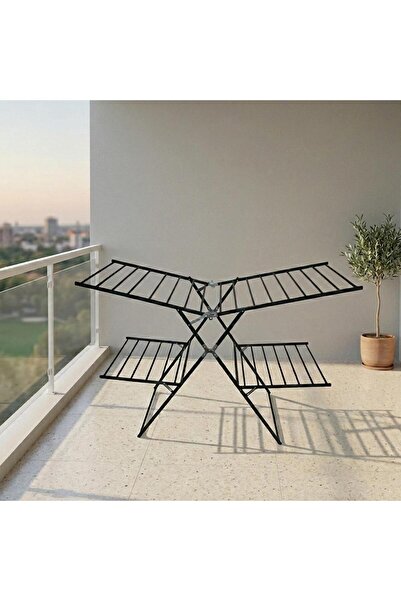 Lavera Clothes Dryer - 2 Tiers - Durable Materials for Everyday Use - Black