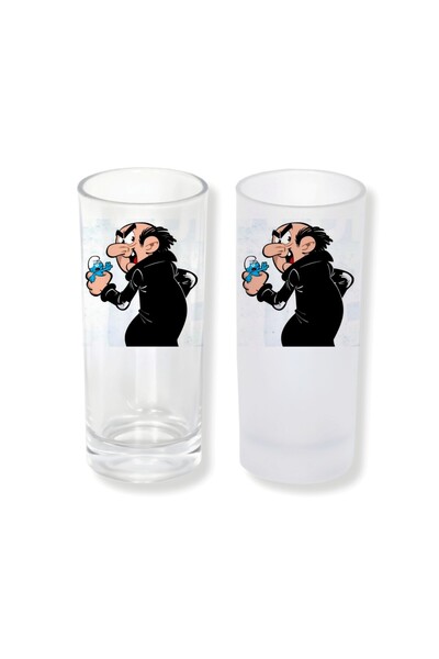 Ghostbastır Smurfs Ice/Cold-Free Option Raki Glass – 1 Stylish Presentation G...