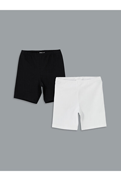LC Waikiki Elasticated Waist Girls' Leggings 2 Pack