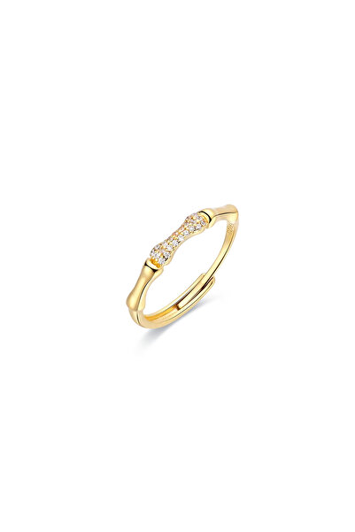 Lisa&Co. Inel Argint Flexible 49-56 mm / Argint placat cu rodiu / Zircon