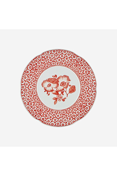 Vista Alegre Coralina by Oscar De La Renta Orange Porcelain Breakfast Plate 2...