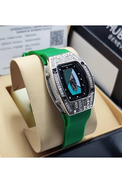 OEMS Richard Mille Watch with Zirconia - Moon Dial - Green