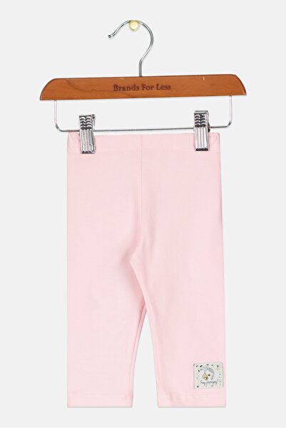 Hey Popinjay Toddlers Girl Pull On Brand Logo Tights, Pink