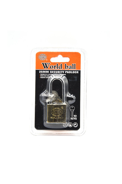 AK Heavy Duty Brass Padlock 25L