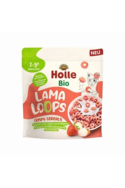 Holle Crispy cereals with Lama Loops fruit for children, +1 year organic, 125g