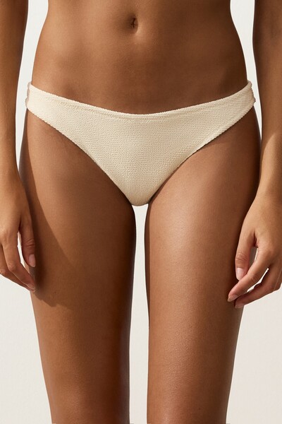 Oysho Crinkle kumaş U kesim Brezilya bikini altı