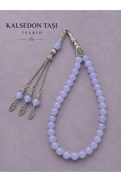 Kalsedon taşı 33 lü Tesbih 8.5 mm