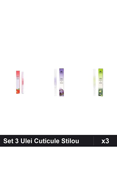 NAİLS Set 3 Ulei Cuticule Tip Stilou - Strawberry, Afine, Măr - Global Fashion