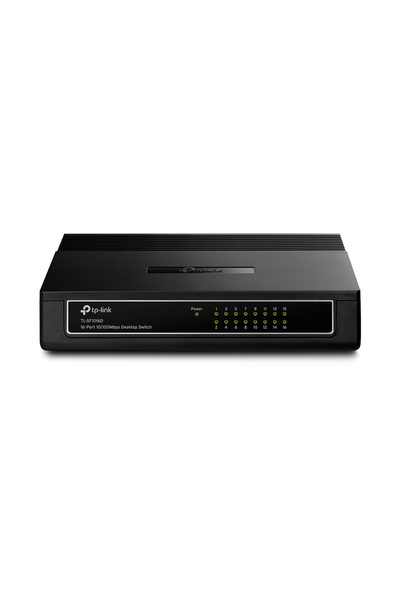 TP-LINK 16 Port 10/100Mbps Fast Ethernet Switch | Desktop or Wall-Mounting | ...