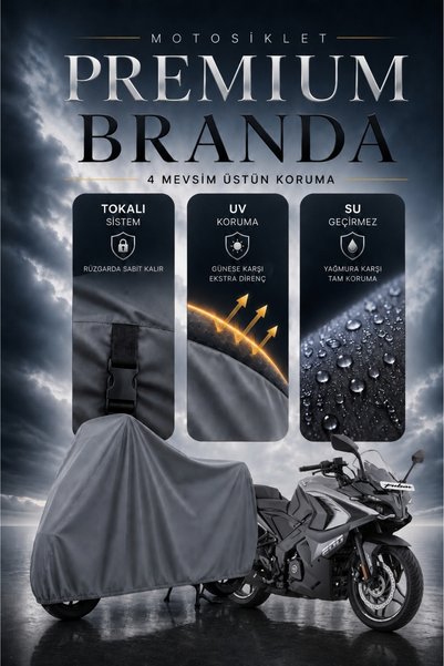 SULAITE Motosiklet Brandası PULSAR RS200 Brandası Su Geçirmez UV Koruma Kalın...