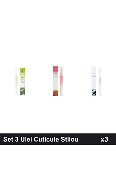 NAİLS Set 3 Ulei Cuticule Tip Stilou Global Fashion - Măr, Cherry, Osmanthus