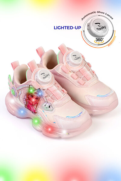 LE STYLE DE MARIE Girl's Princess Model Glittery Orthopedic Sports Shoes