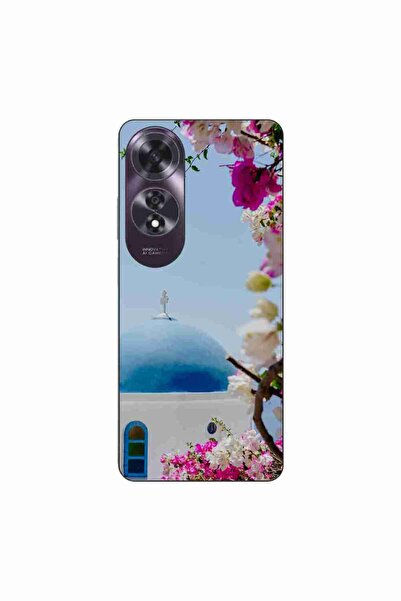 OEM Θήκη συμβατή με Oppo A60 4G Σιλικόνης Τζελ TPU με σχέδιο Ελλάδα Σαντορίνη