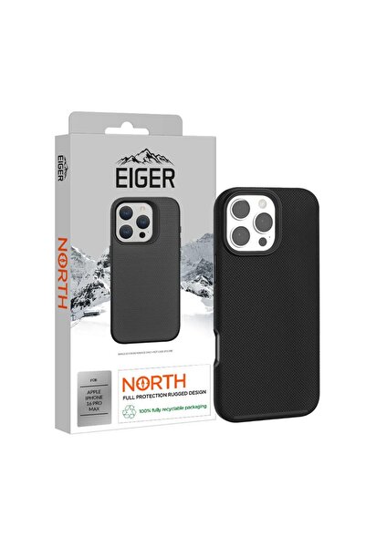 EIGER Husa North Case iPhone 16 Pro Max Negru
