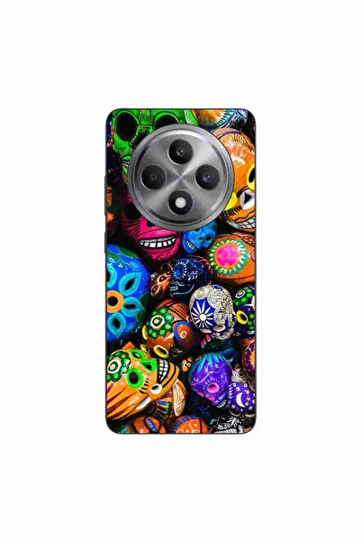 OEM Husa compatibila cu Oppo Reno12 FS Silicon Gel Tpu Model Halloween Cranii...