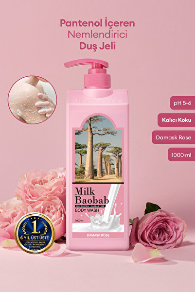 Milk Baobab Pantenol İçeren Nemlendirici Duş Jeli Original Body Wash (Damask ...