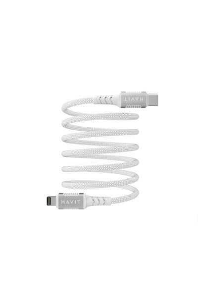 Havit Cablu magnetic Tip C-Lightning (alb)