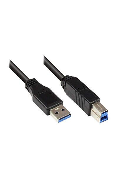 Good Connections USB3.0 Kabel A-B schwarz 0,2m