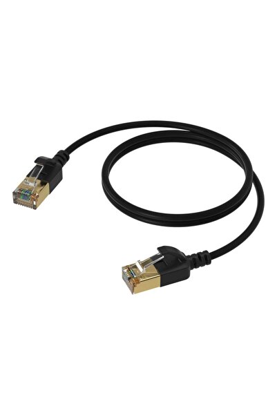 PROCAB CSD570B/5 Cablu de rețea Slimline - CAT7 RJ45 U/FTP versiune neagră - ...