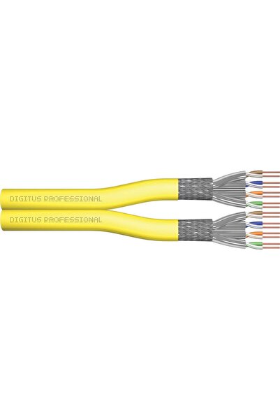 Digitus Cablu de rețea Cat7a S/FTP dupl.B2ca 500m galben AWG22/1 (Expediere p...