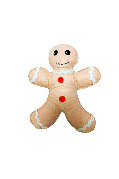 Lucille Craftshop Omuleț de turtă dulce din pâslă, lucrat manual (Bej)