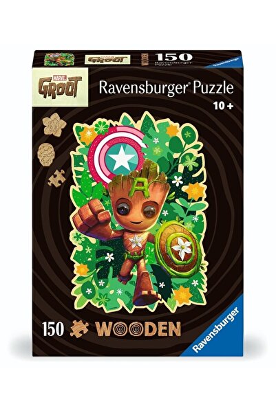 RAVENSBURGER Puzzle 150 Marvel Groot din Lemn