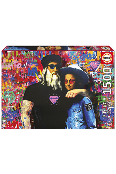 EDUCA Puzzle 1500 Leo și Lisa, TV Boy