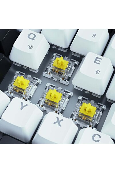 SHARKOON Gaming Tastatur Skiller SGK50S3 wei√ü-gelb RGB DE