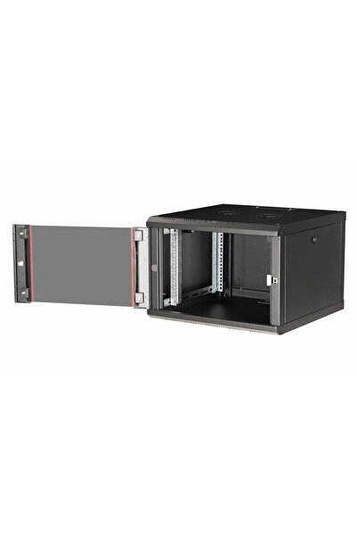EQUIP Dulap de rețea 19 " cu uși de sticlă PM 600x600mm 7HE negru