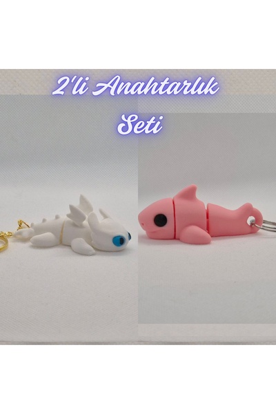 3DAtölyeMaker How to Train Your White Dragon Dragon and Light Pink Flexible S...