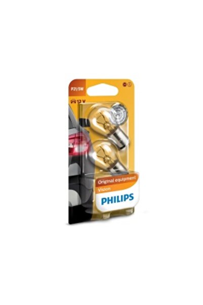 Philips Set of 2 12V P21/5W Vision Bulbs Blister