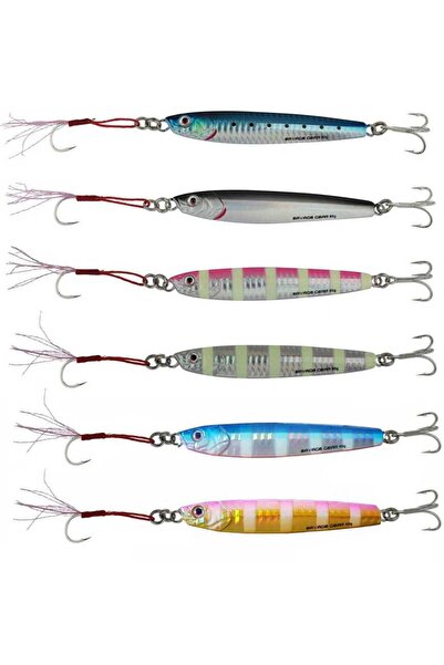 Savage Gear 3D Slim Minnow 8gr 5,4 cm Jig Sahte Balık Glow Zebra