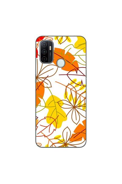 OEM Husa compatibila cu Oppo A53 Silicon Gel Tpu Model Autumn Vivid Leaves