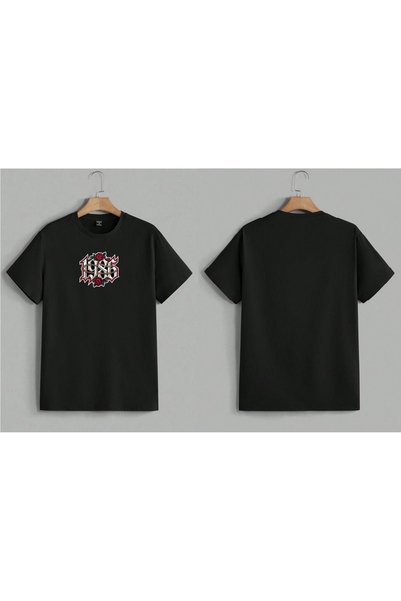 EFEVRA Rose 1986 Printed Oversized T-Shirt