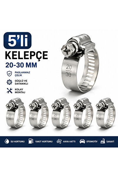 TORK Hortum Kelepçesi 5’li 20-30