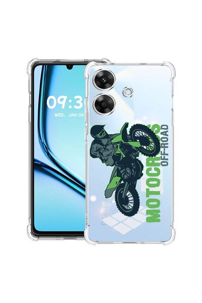 bestcase ¬Æ Husa Anti Shock pentru Realme Note 60 / Note 60X cu Design Motocr...