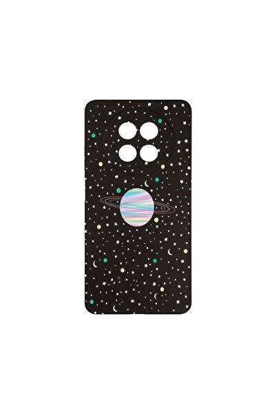 bestcase Тънък силиконов калъф 0.8ММ, съвместим с Realme 12 5G, Вселена, План...