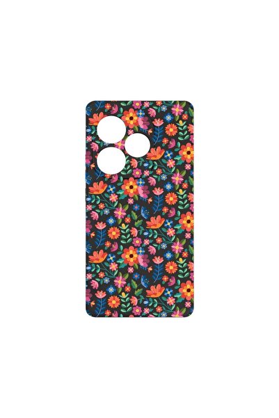 bestcase Husă Premium din Silicon, Compatibilă cu Realme GT 6, Model Floral, ...