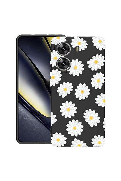 bestcase Калъф за Poco X7 Pro 5G, Щастливи цветя маргаритки, Тънък силиконов ...