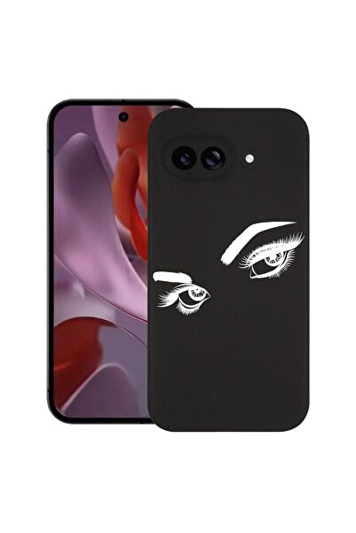bestcase Калъф за Google Pixel 9a, Атрактивни дамски очи, Тънък силиконов 0.8...
