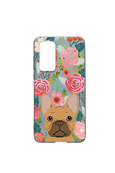 bestcase Husa Huawei P40, Dog in flowers, rezistenta la uzura, anti-alunecare...