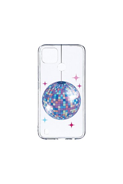 bestcase Διαφανής Θήκη Σιλικόνης 2MM, Συμβατή με Realme C25Y, Disco Ball, Αντ...