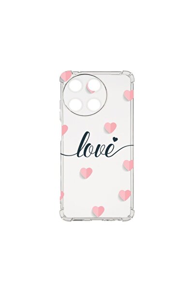 bestcase Αντικραδασμική Θήκη 1.5MM, Συμβατή με Realme 11 4G, Σχέδιο Καρδιές π...