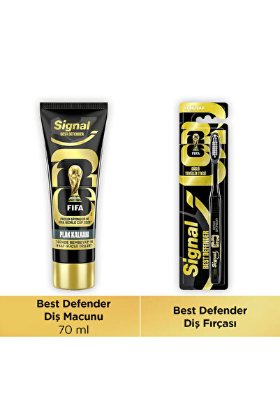 Signal Best Defender Yumuşak Diş Fırçası Güçlü Temizlik Etkisi + Diş Macunu P...