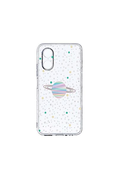 bestcase Διαφανής Θήκη Σιλικόνης 2MM, Συμβατή με Realme C33, Σχέδιο Σύμπαν, Π...