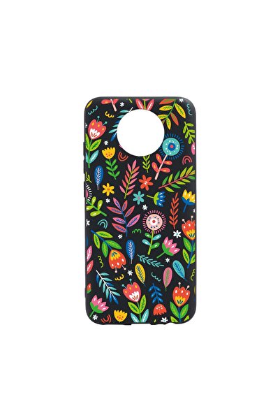 bestcase Θήκη σιλικόνης συμβατή με Nokia C20, Χαρούμενα Λουλούδια, ανθεκτική ...