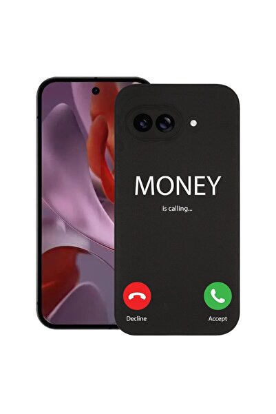 bestcase Калъф за Google Pixel 9a, Money Is Calling, Тънък силиконов 0.8ММ, П...