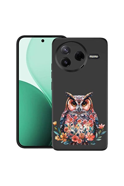 bestcase Ултра тънък TPU калъф, съвместим с Poco F7 Pro, с дизайн на бухал, 3...
